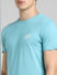 Light Blue Crew Neck T-shirt_393800+5