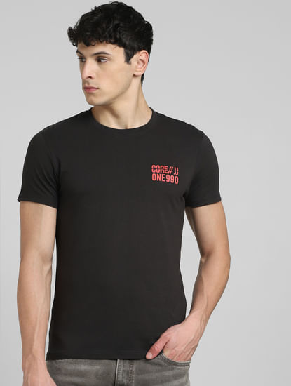 Black Crew Neck T-shirt