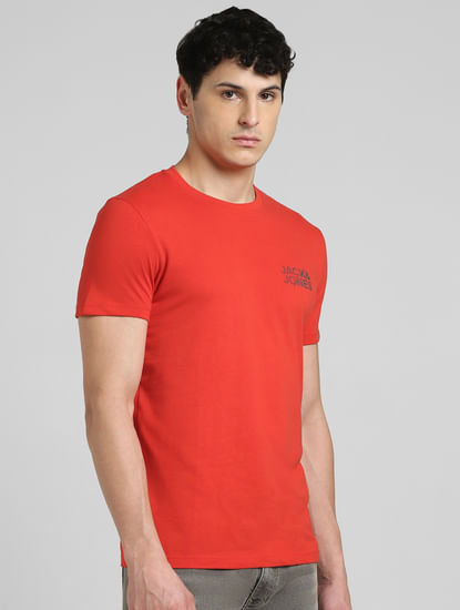 Red Crew Neck T-shirt