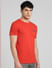 Red Crew Neck T-shirt_393802+2