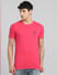 Pink Crew Neck T-shirt_393806+2