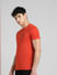 Red Crew Neck T-shirt_393808+3