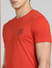 Red Crew Neck T-shirt_393808+5