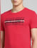 Red Graphic Print Crew Neck T-Shirt_393815+5