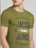 Green Graphic Print Crew Neck T-shirt_393818+5