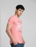 Pink Graphic Print Crew Neck T-shirt_393819+3