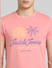 Pink Graphic Print Crew Neck T-shirt_394576+5
