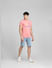 Pink Graphic Print Crew Neck T-shirt_394576+6