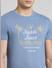 Blue Graphic Print Crew Neck T-shirt_393113+5