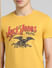 Yellow Graphic Print Crew Neck T-shirt_393849+5