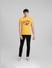 Yellow Graphic Print Crew Neck T-shirt_393849+6