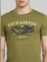 Green Graphic Print Crew Neck T-shirt_393852+5