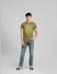 Green Graphic Print Crew Neck T-shirt_393866+6