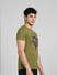 Green Graphic Print Crew Neck T-shirt_393879+3