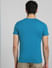 Blue Graphic Print Crew Neck T-shirt_393880+4