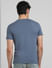 Blue Graphic Print Crew Neck T-shirt_393142+4