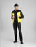 Yellow Colourblocked Puffer Vest Jacket_388124+6