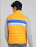 Yellow Colourblocked Puffer Vest Jacket_388125+4