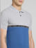 Grey Colourblocked Polo Neck T-shirt_387949+5