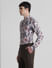 Grey Floral Full Sleeves Shirt_413939+3