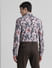 Grey Floral Full Sleeves Shirt_413939+4