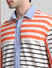 UNMATCHED by JACK&JONES White Striped Colourblocked Shirt_413534+5