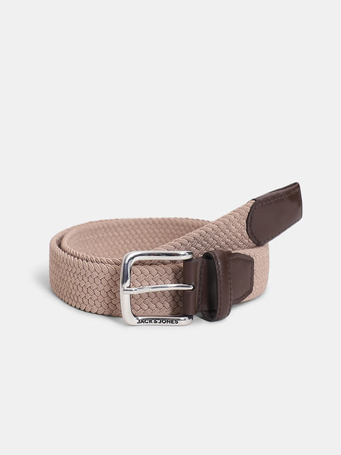 Light Brown Braided Belt