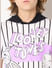 Looney Tunes White Striped Printed Hooded T-shirt_416513+6