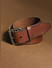 Brown Studded Leather Belt_393372+2