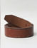 Brown Studded Leather Belt_393372+3