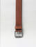 Brown Studded Leather Belt_393374+4