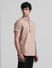 PRODUKT by JACK&JONES Brown Cotton Short Sleeves Shirt_412141+3