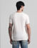 White Text Print Crew Neck T-shirt_412156+4