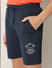 Boys Navy Blue Cotton Knit Shorts_413536+6