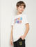Boys White Logo Print T-shirt_413547+3