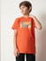 Boys Orange Logo Print T-shirt_413548+2
