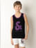Boys Black Logo Print Sleeveless T-shirt_413549+2