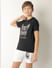 Boys Black Graphic Doggo T-shirt_413553+3