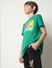 Boys Green Moody Doggo Print T-shirt_413557+3
