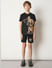 Boys Black Confused Dog T-shirt_413563+5