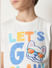 Boys White Text Print T-shirt_413564+6