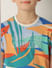 Boys Blue Tropical Print Co-ord Set T-shirt_413566+6