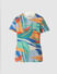 Boys Blue Tropical Print Co-ord Set T-shirt_413566+7