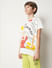 Boys White Graphic Print T-shirt_413567+3
