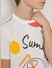 Boys White Graphic Print T-shirt_413567+6
