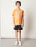 Boys Orange Frenchie Print T-shirt_413584+5