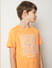 Boys Orange Frenchie Print T-shirt_413584+6