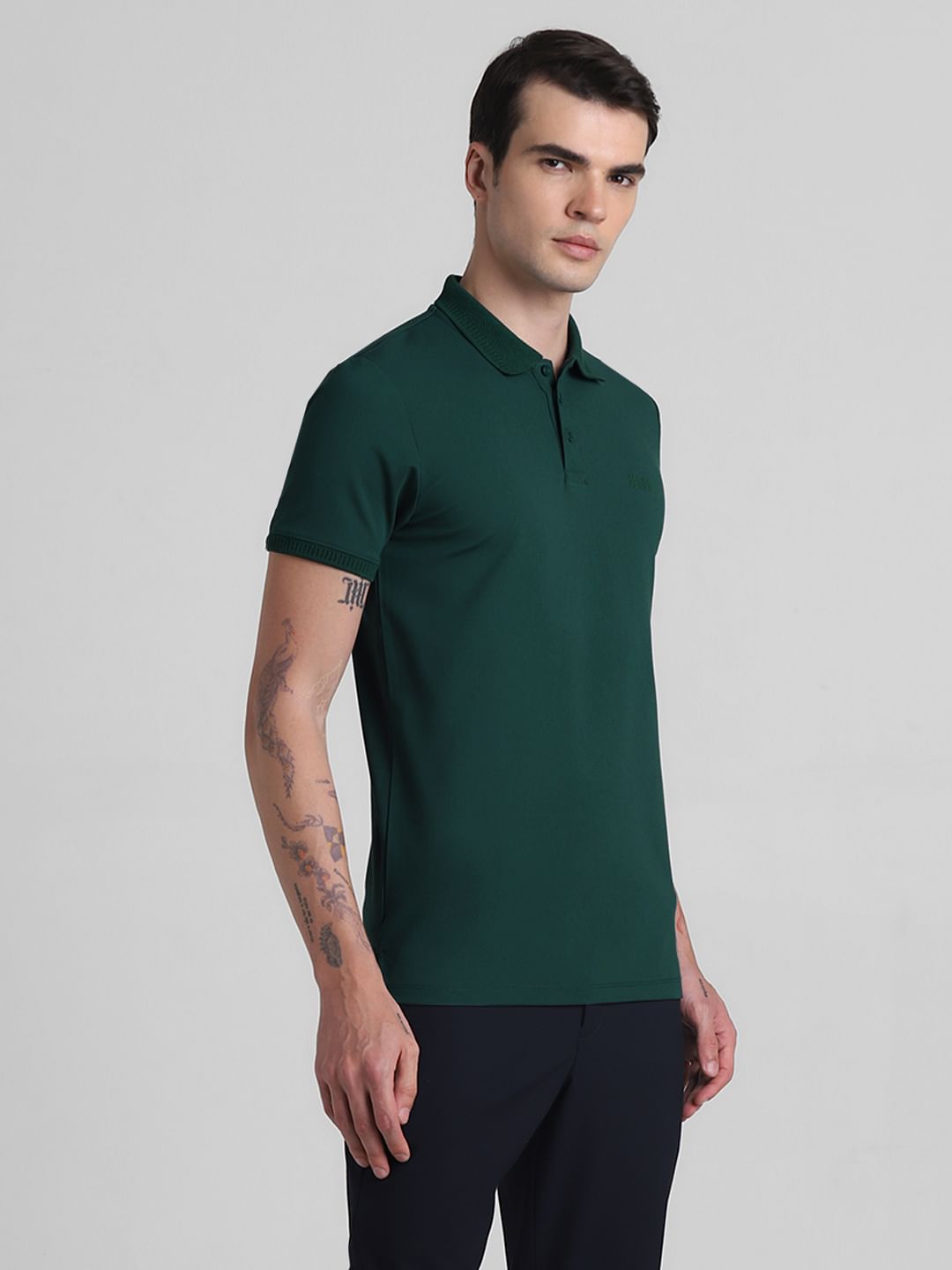 Dark Green Polo T shirt