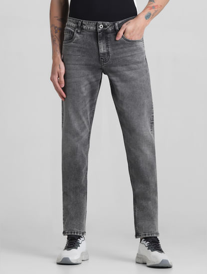 Grey Low Rise Slim Fit Jeans