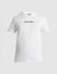 White Logo Print Crew Neck T-shirt_415014+7